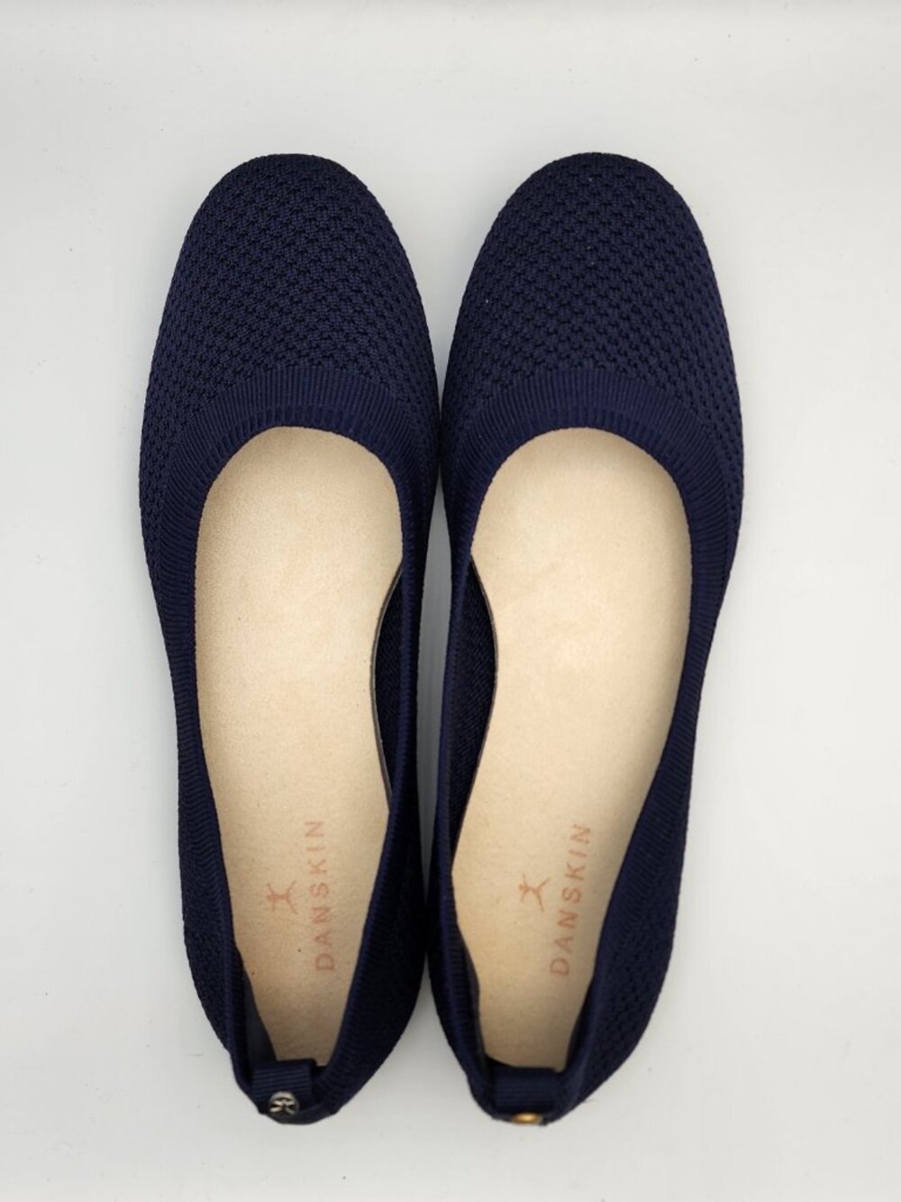 Navy Knit Ballet Flats | Women's 9 - Picture 5 of 17